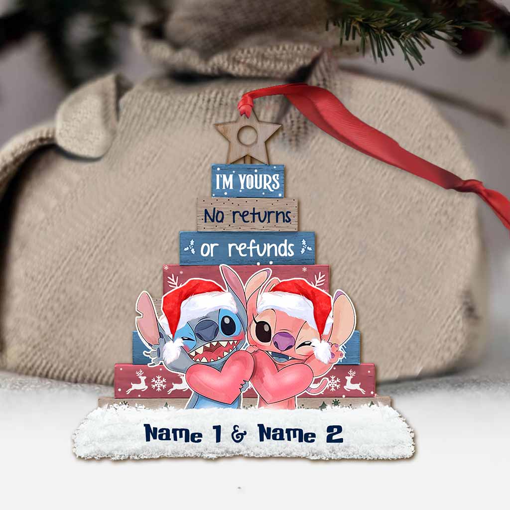 Personalized Christmas Ohana Ornament Custom Name Gift Ornament GradoCreations
