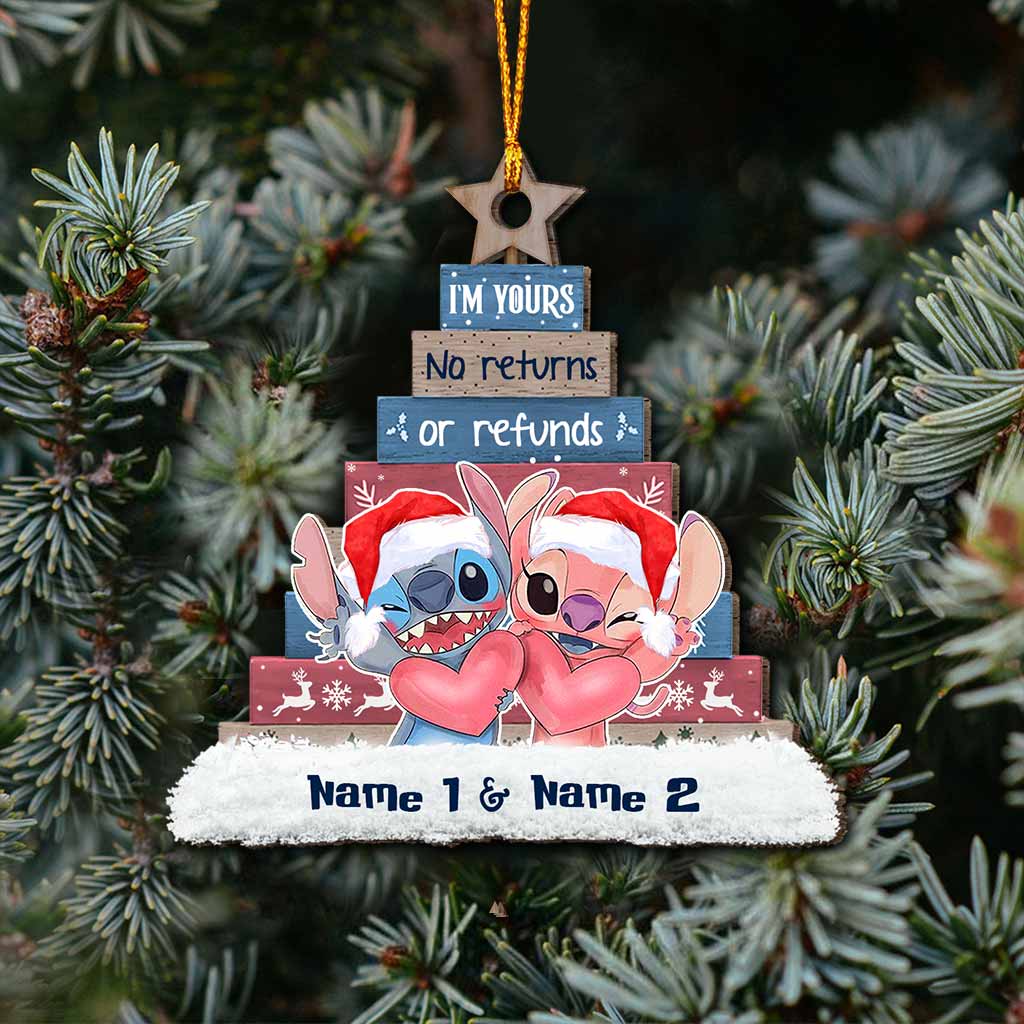 Personalized Christmas Ohana Ornament Custom Name Gift Ornament GradoCreations