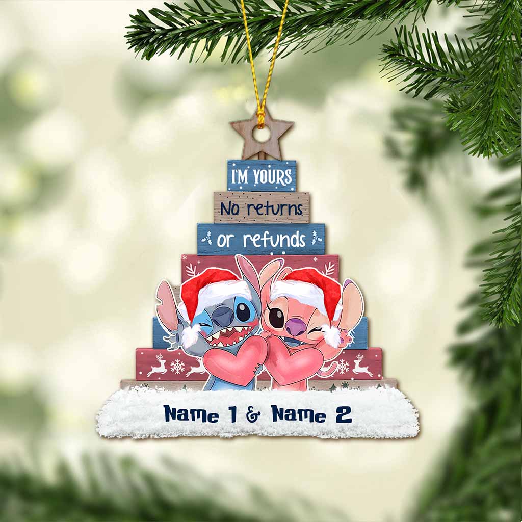 Personalized Christmas Ohana Ornament Custom Name Gift Ornament GradoCreations