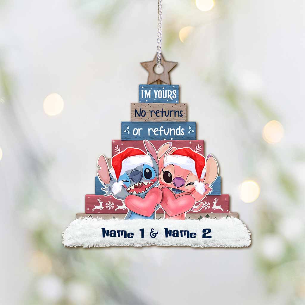 Personalized Christmas Ohana Ornament Custom Name Gift Ornament GradoCreations