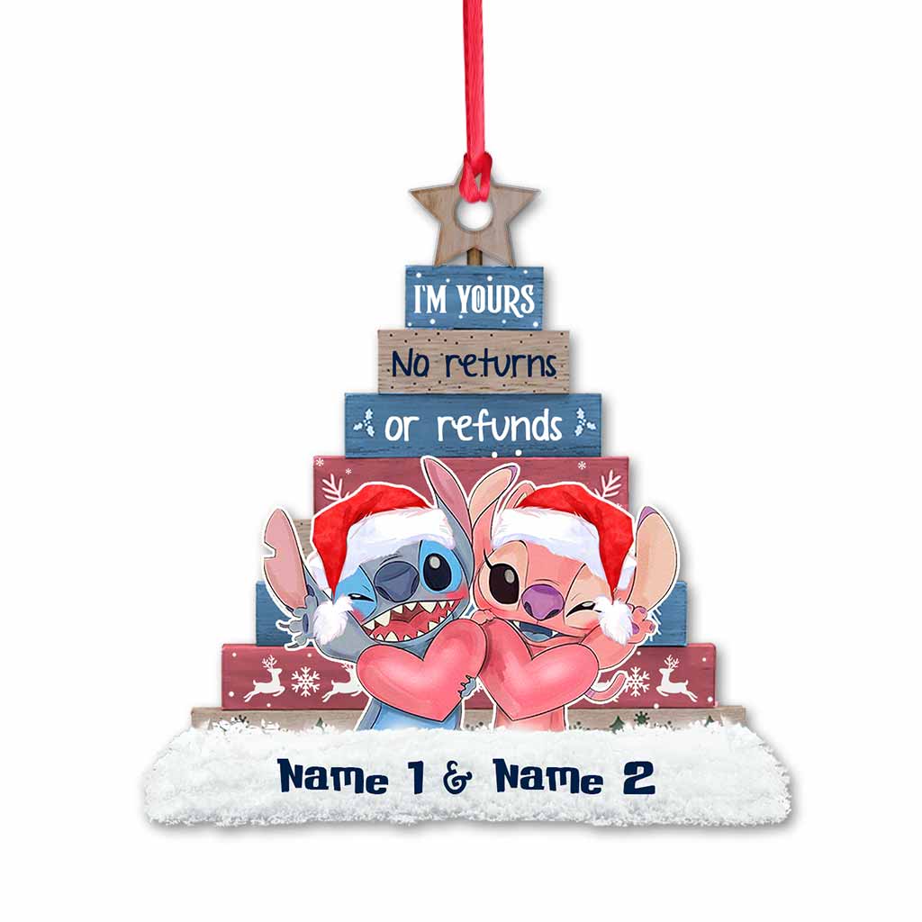 Personalized Christmas Ohana Ornament Custom Name Gift Ornament GradoCreations