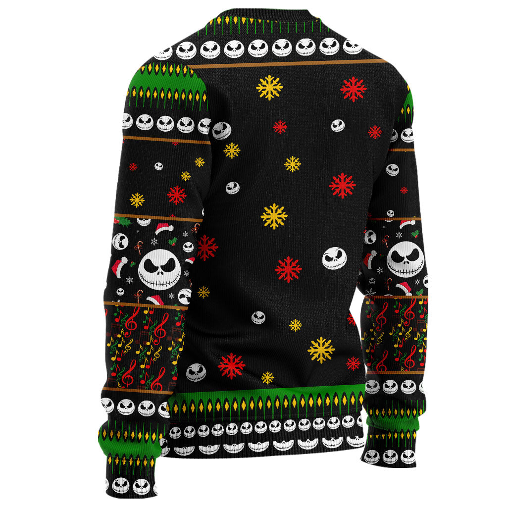 Personalized Nightmare Before Christmas Sweater Custom Name Holiday Gift Sweater GradoCreations