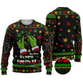 Personalized Christmas Weed Sweater Custom Name Holiday Gift Sweater GradoCreations