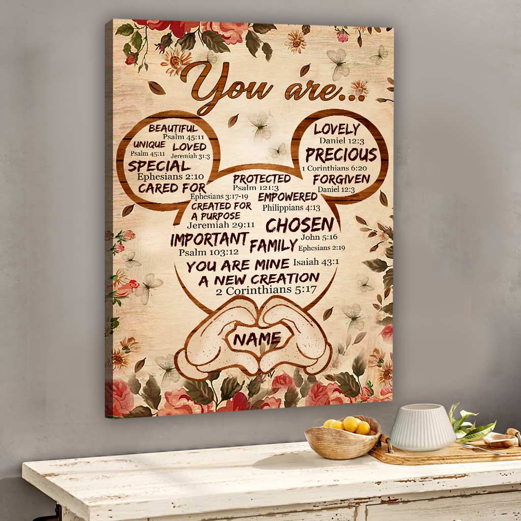 Personalized 'You Are...' Canvas Print Custom Name Family Gift Canvas and Poster GradoCreations