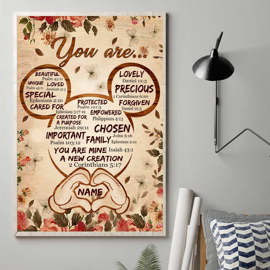 Personalized 'You Are...' Canvas Print Custom Name Family Gift Canvas and Poster GradoCreations