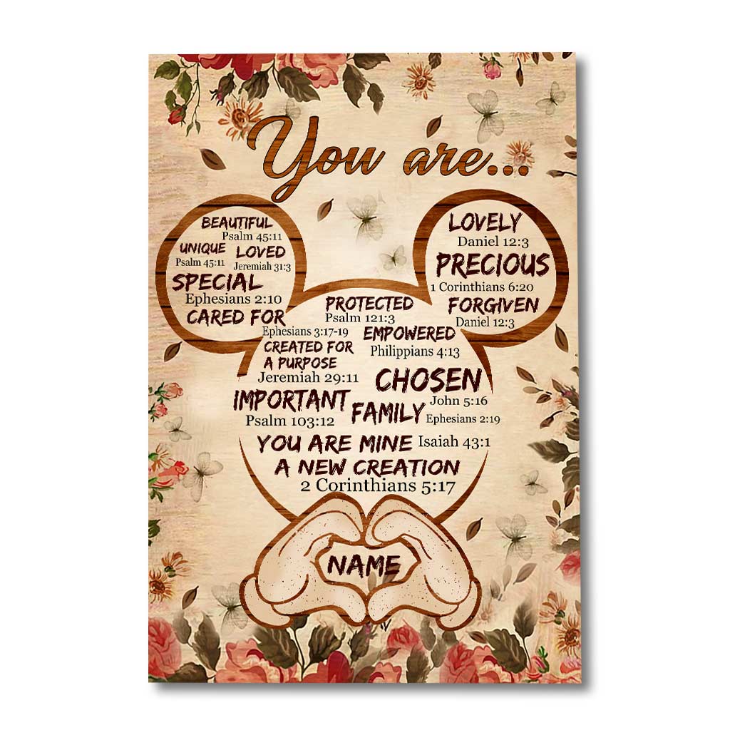 Personalized 'You Are...' Canvas Print Custom Name Family Gift Canvas and Poster GradoCreations