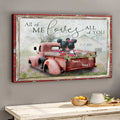 Personalized Canvas Art All of Me Loves All of You Gift for Couple Anniversary Canvas and Poster GradoCreations
