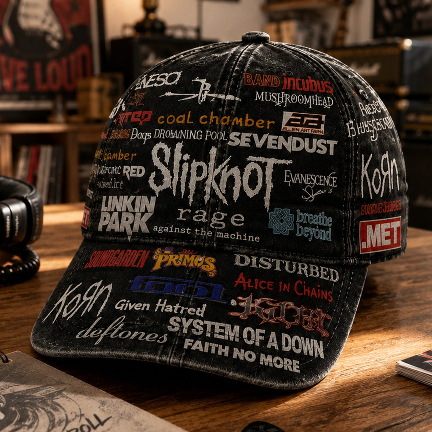 Personalized Classic Cap with Rock Legend Designs Gift for Music Lovers GradoCreations