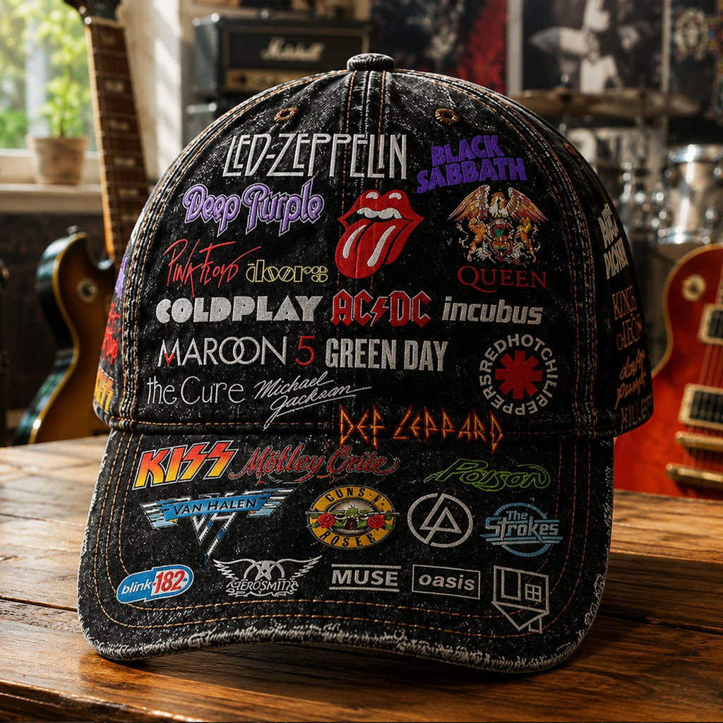 Personalized Classic Rock Legends Cap Custom Name Gift GradoCreations