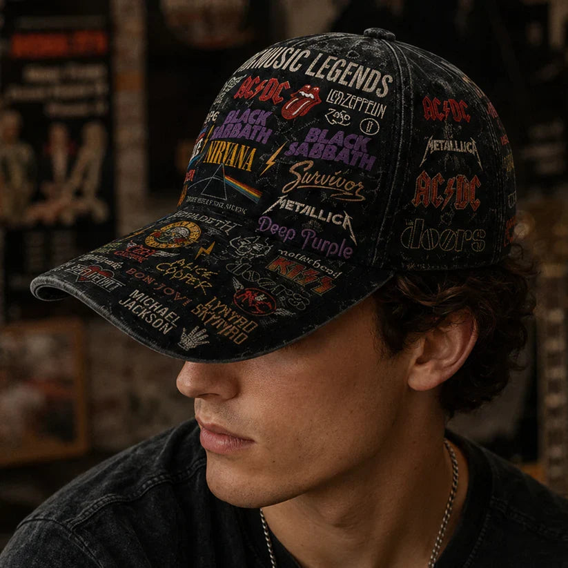 Personalized Classic Cap with Iconic Music Legends Design for Rock Lovers Classic Cap GradoCreations