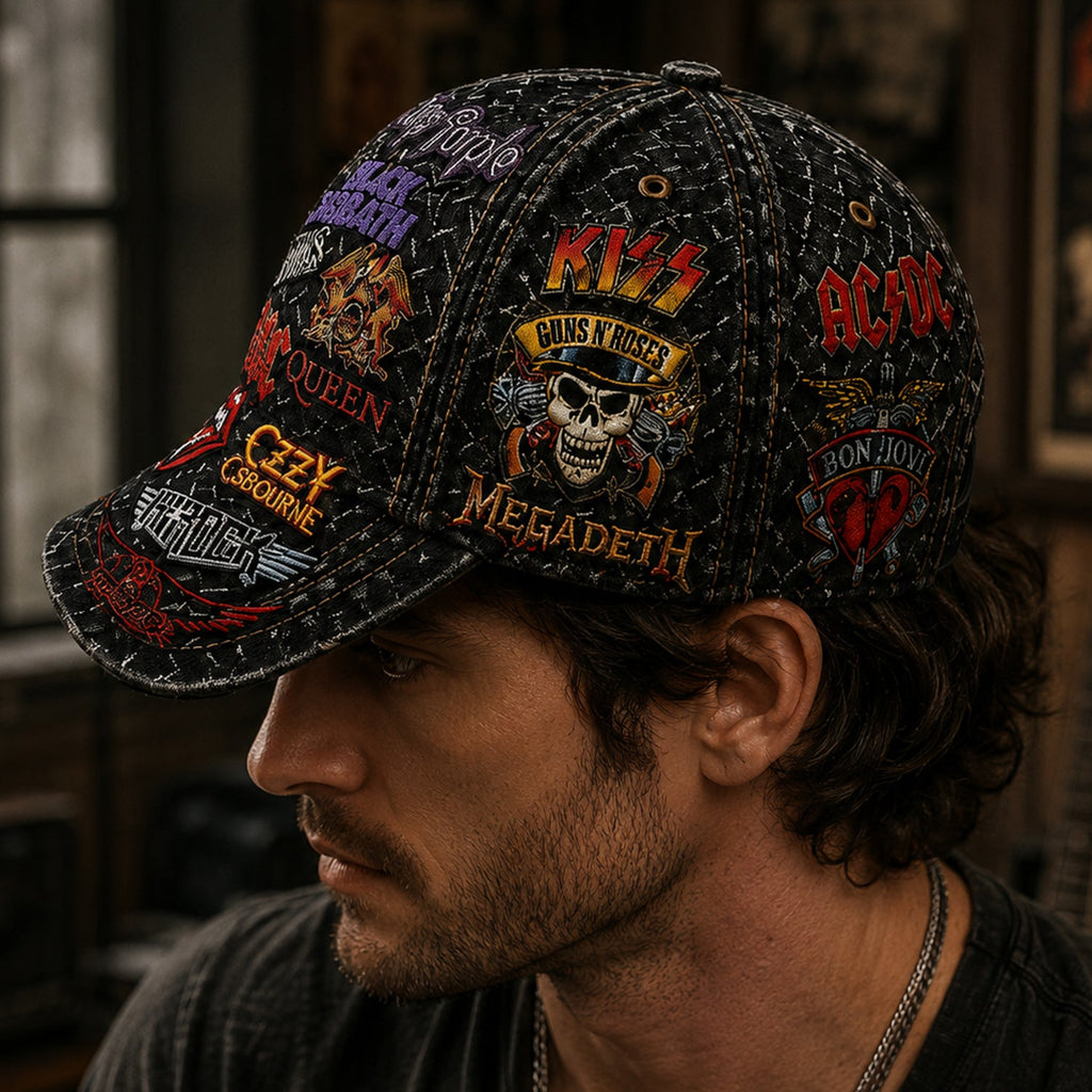 Personalized Classic Rock Cap Custom Name Snapback Gift GradoCreations