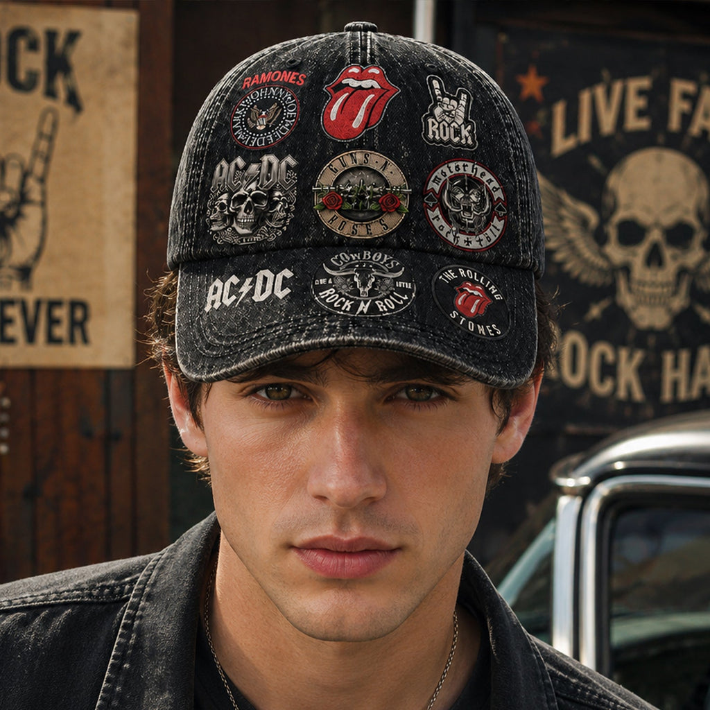 Personalized Rock Music Classic Cap with Legends Edition Design GradoCreations