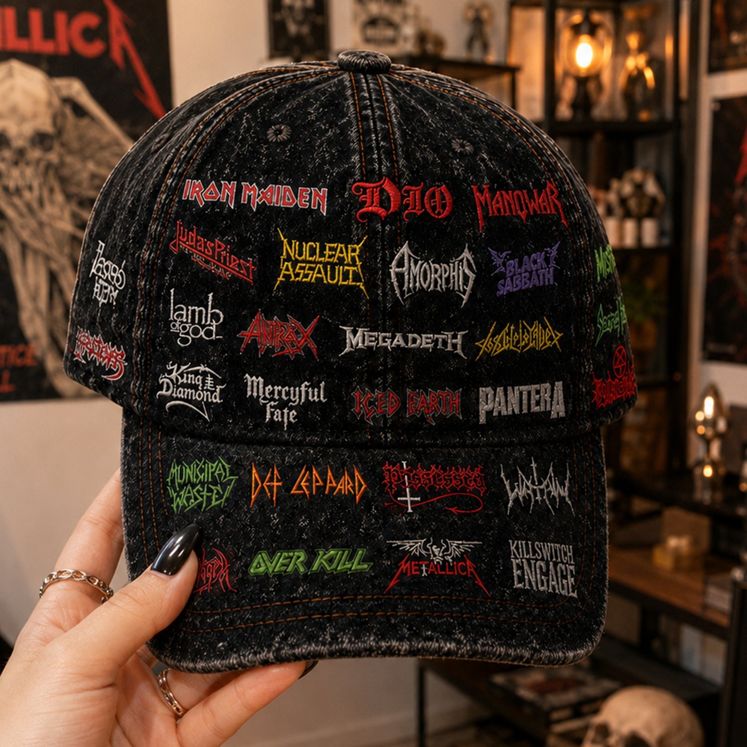 Custom Legends Edition Classic Cap for Rock Music Lovers GradoCreations