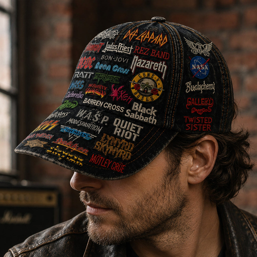 Personalized Classic Rock Cap Unique Gift for Music Lovers GradoCreations
