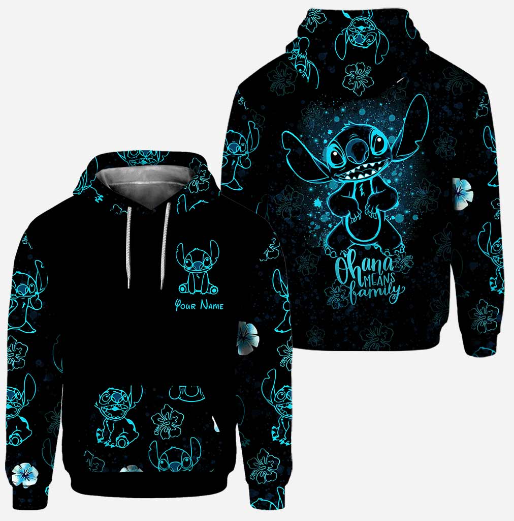 Personalized Ohana Means Family Hoodie and Leggings Set Hoodie & Leggings GradoCreations