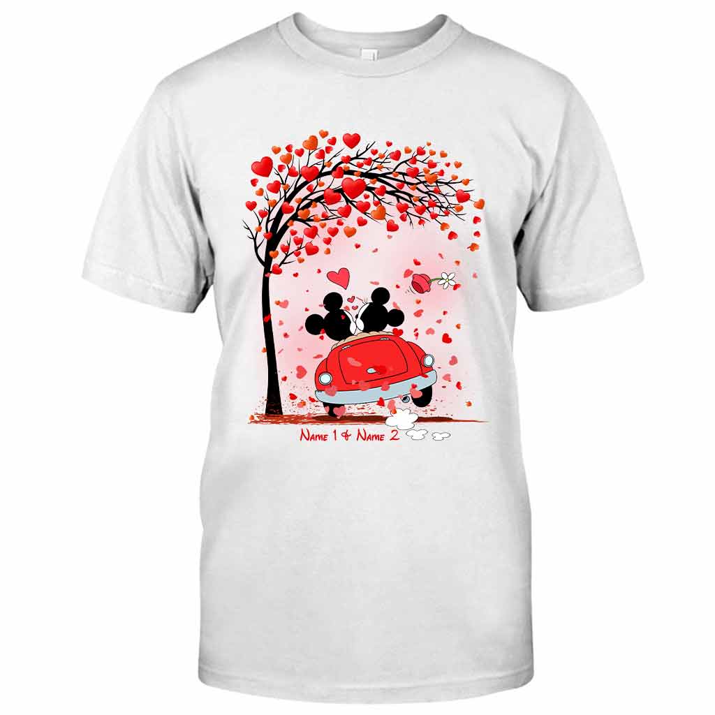 Personalized Couple T-Shirt & Hoodie with Heart Design for Valentine’s Day T-shirt & Hoodie GradoCreations