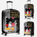 Personalized Mickey Mouse Luggage Cover Custom Name Gift for Couples Luggage Cover GradoCreations