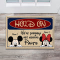 Personalized Couple Mouse Doormat Custom Name Gift for Anniversary Doormat GradoCreations