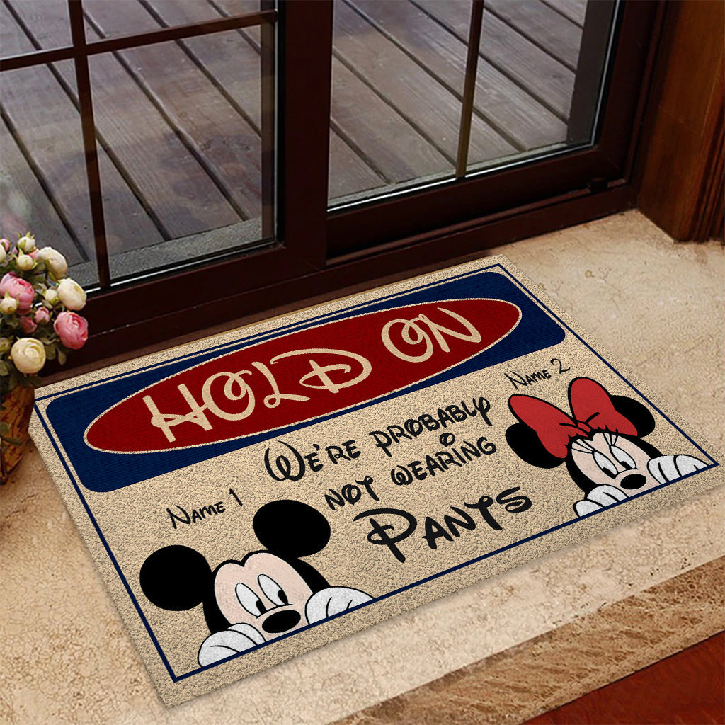 Personalized Couple Mouse Doormat Custom Name Gift for Anniversary Doormat GradoCreations
