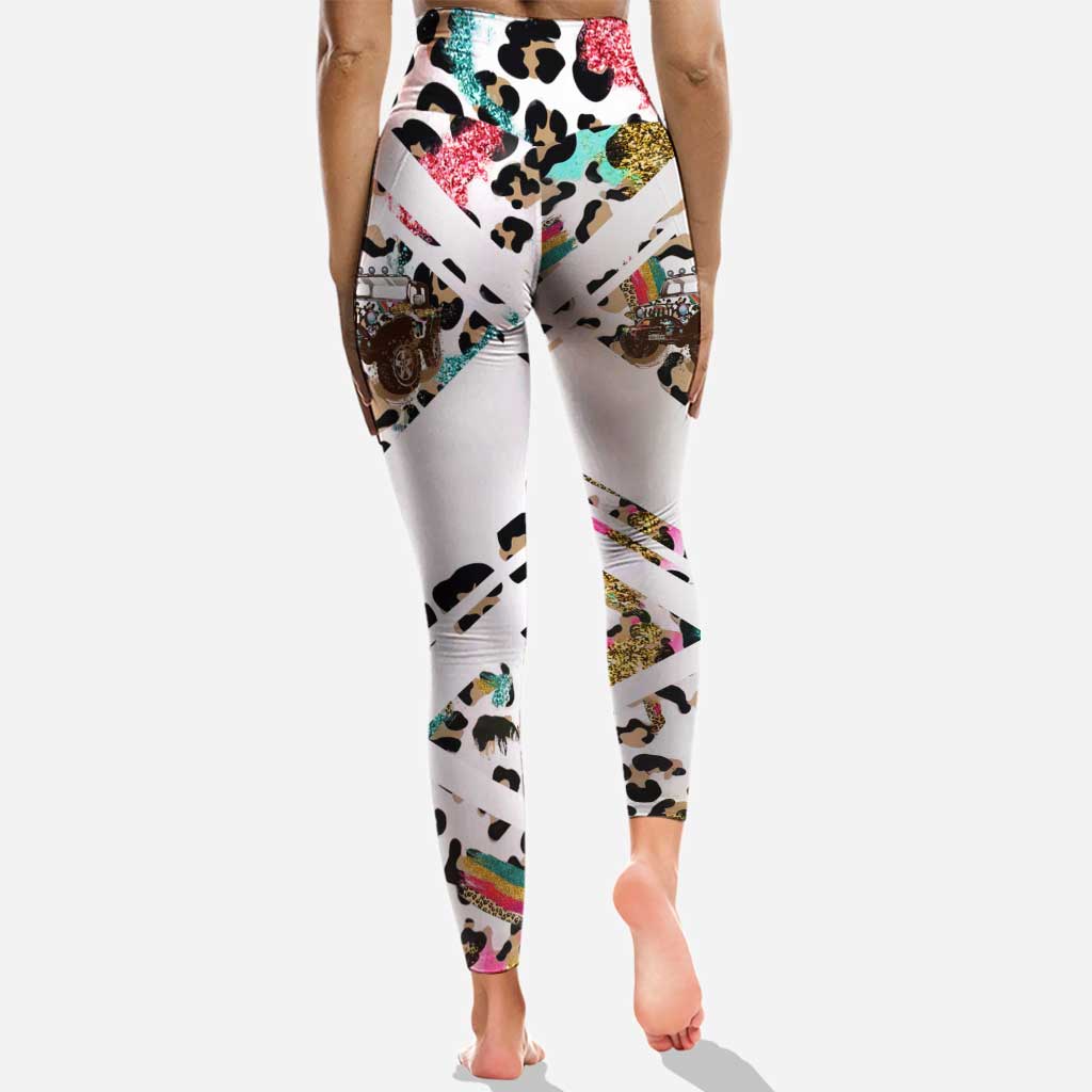 Personalized Car Hoodie and Leggings Set Custom Name Gift Hoodie & Leggings GradoCreations