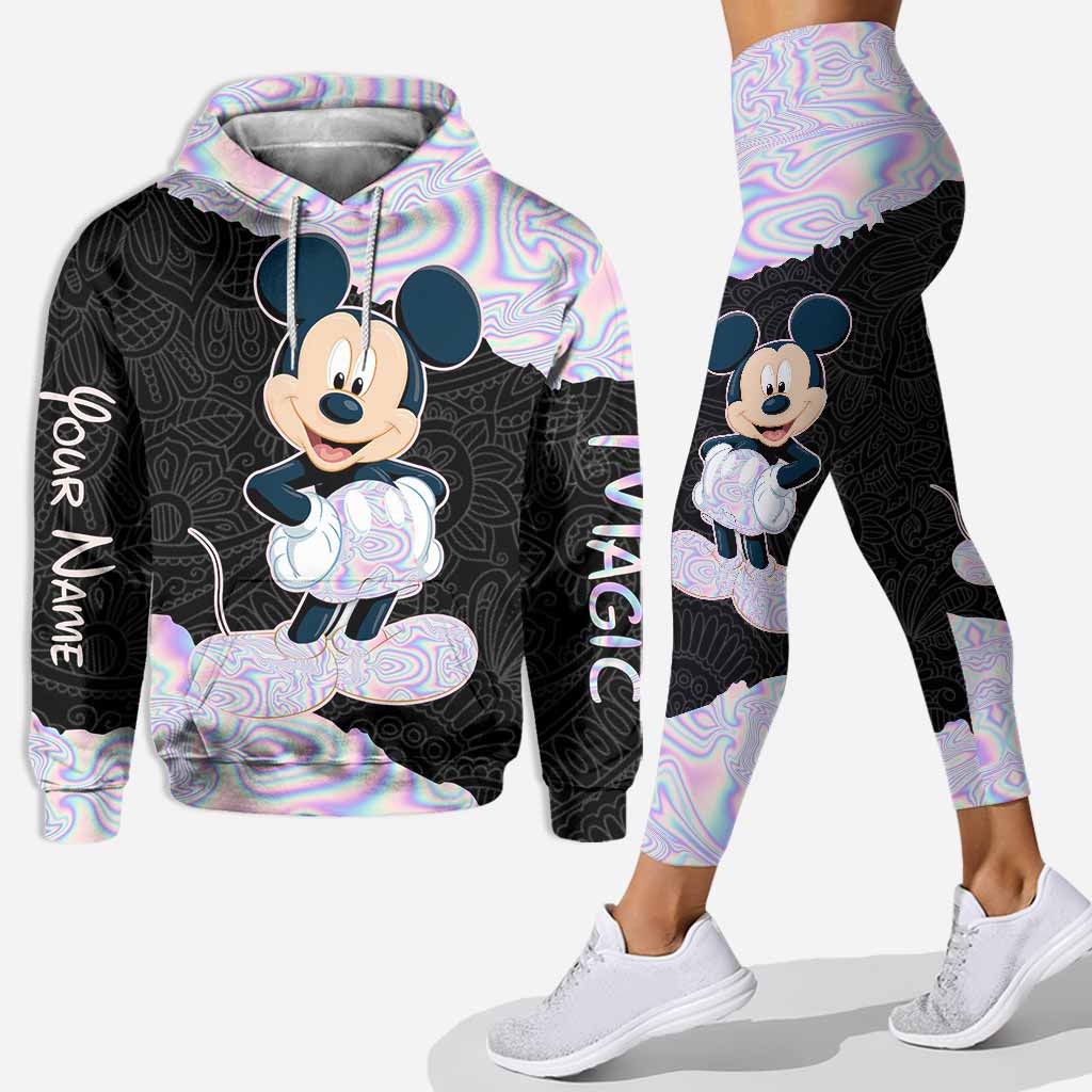 Personalized Mickey Mouse Hoodie and Leggings Set for Kids Hoodie & Leggings GradoCreations