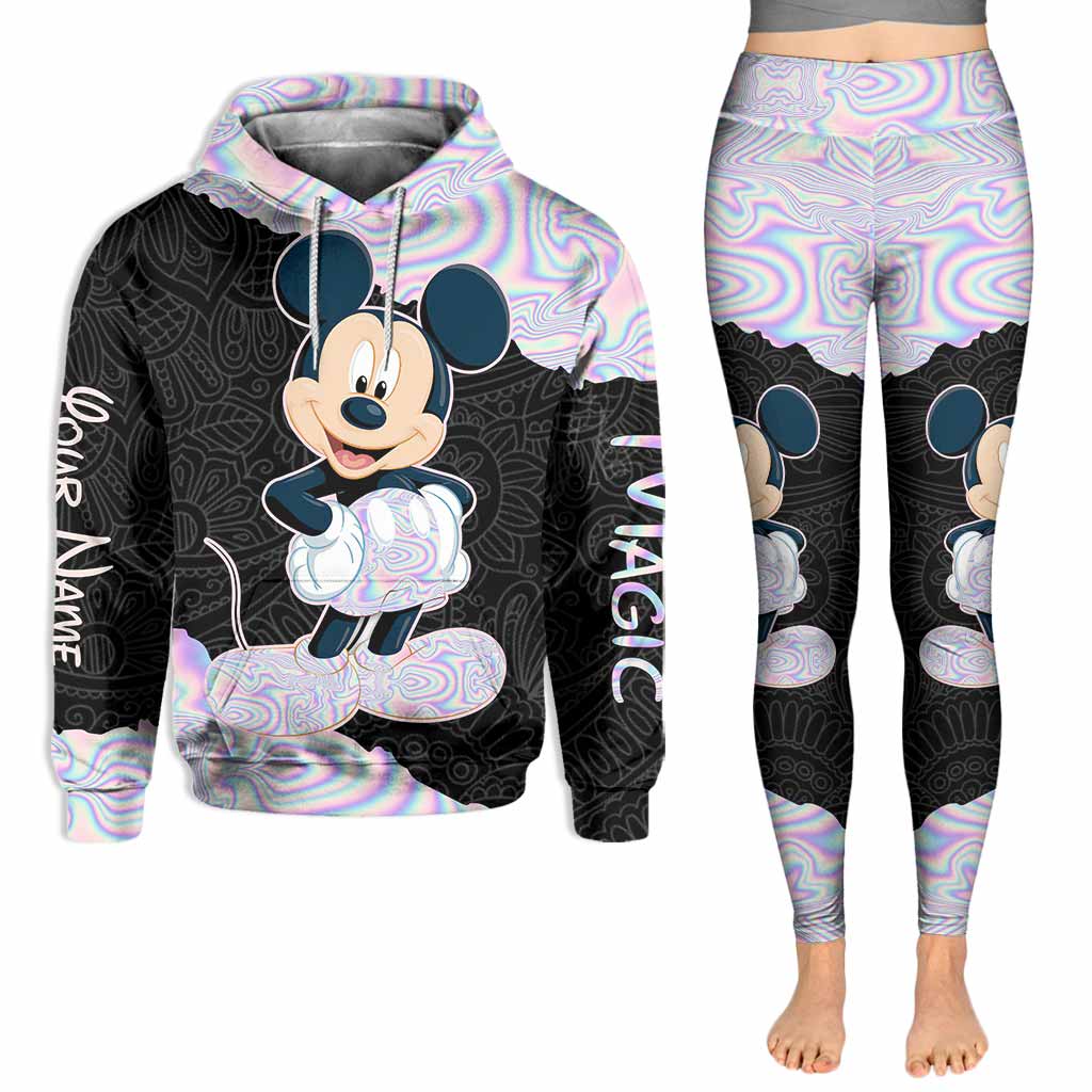 Personalized Mickey Mouse Hoodie and Leggings Set for Kids Hoodie & Leggings GradoCreations