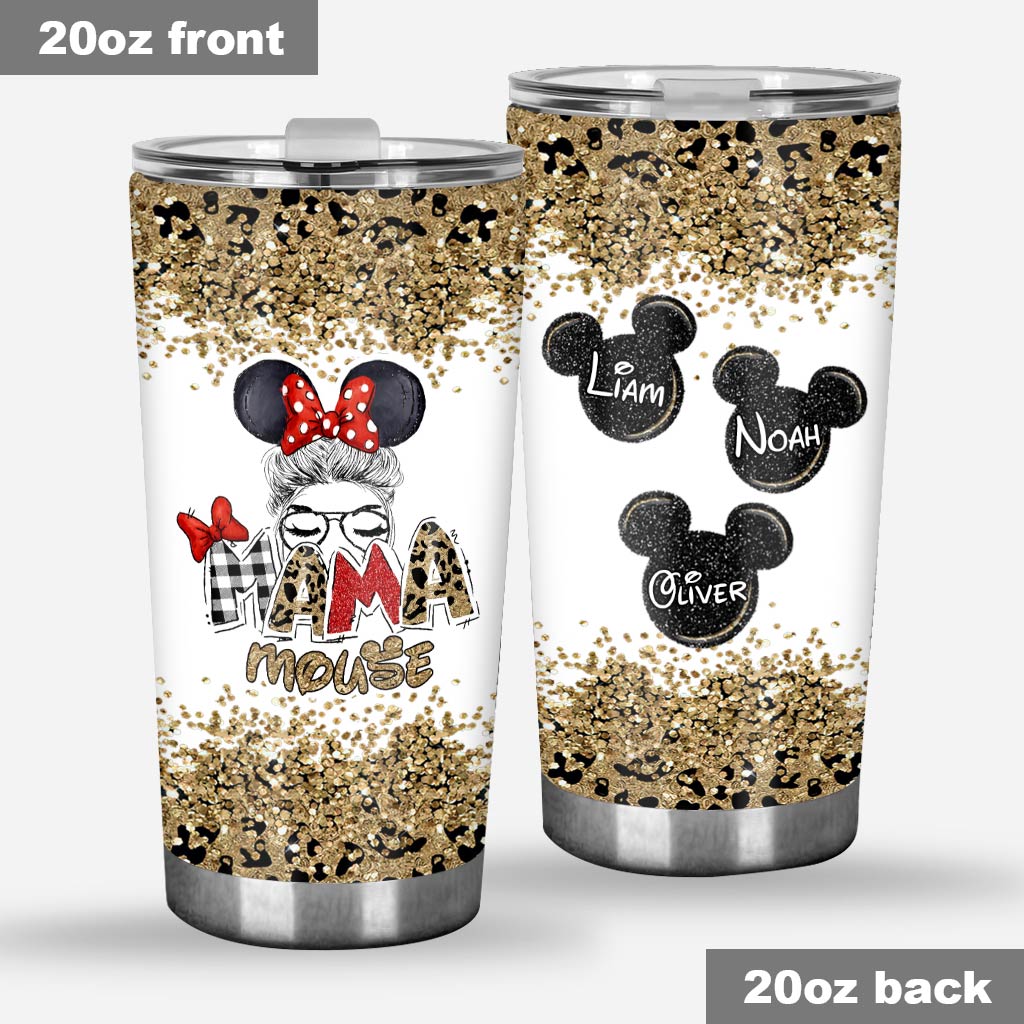 Personalized Mama Mouse Tumbler Custom Name Gift for Mom Tumbler GradoCreations