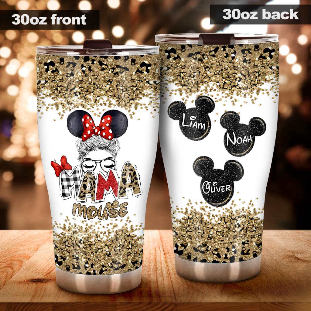 Personalized Mama Mouse Tumbler Custom Name Gift for Mom Tumbler GradoCreations