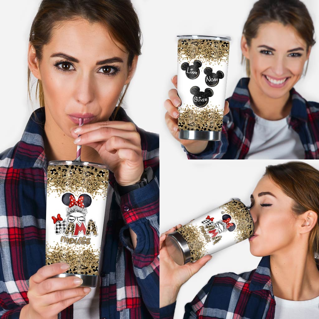 Personalized Mama Mouse Tumbler Custom Name Gift for Mom Tumbler GradoCreations
