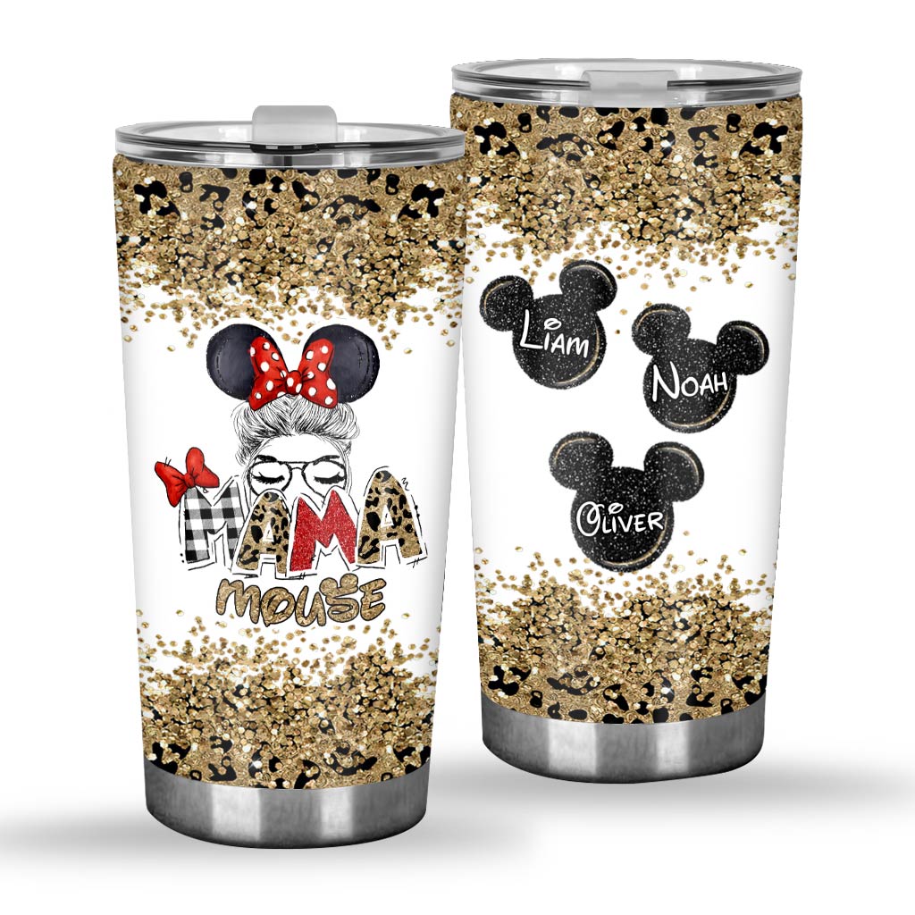 Personalized Mama Mouse Tumbler Custom Name Gift for Mom Tumbler GradoCreations