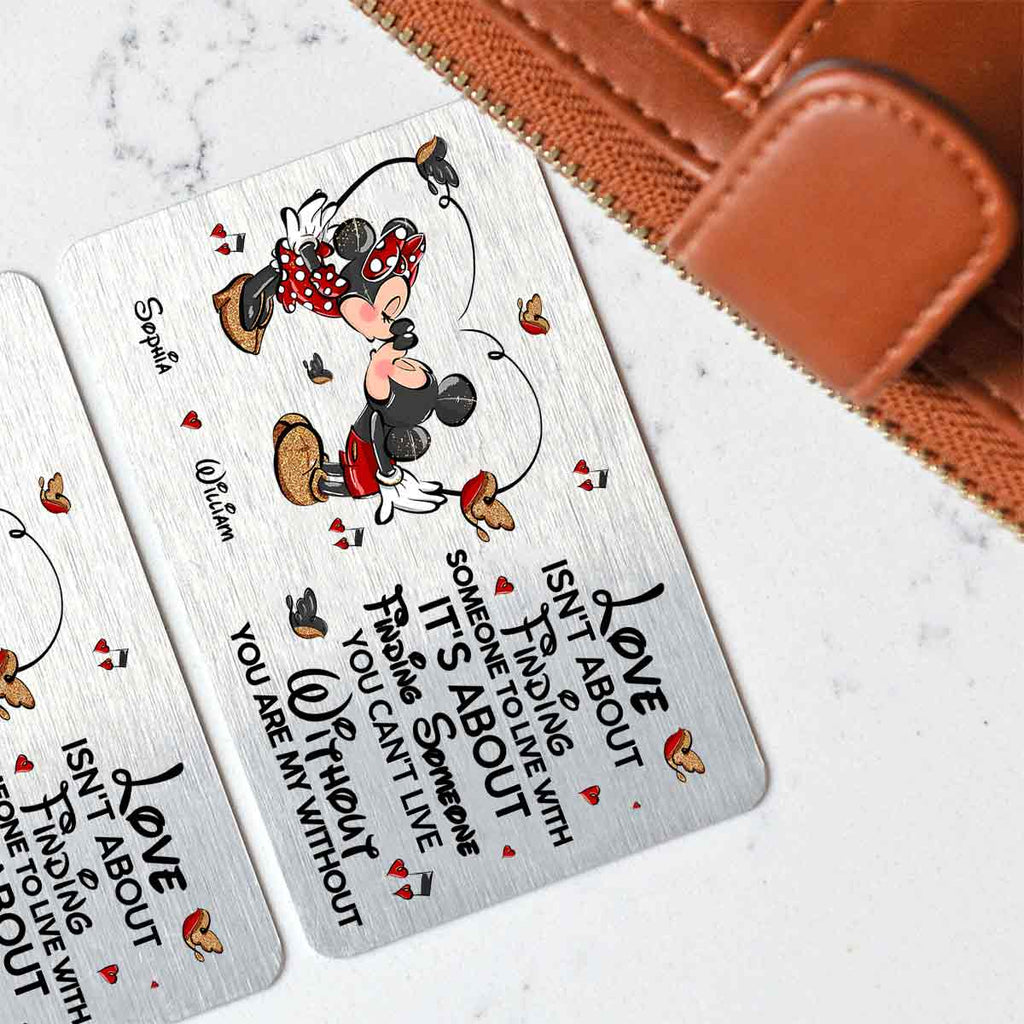 Personalized Wallet Insert Card for Couples Custom Love Message Gift Wallet Insert Card GradoCreations