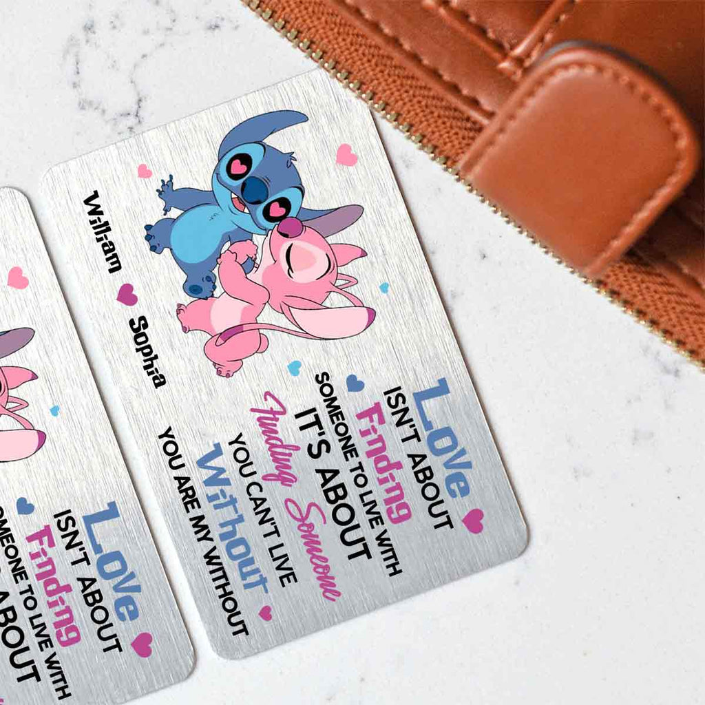 Personalized Couple Wallet Insert Card Custom Love Message Gift Wallet Insert Card GradoCreations
