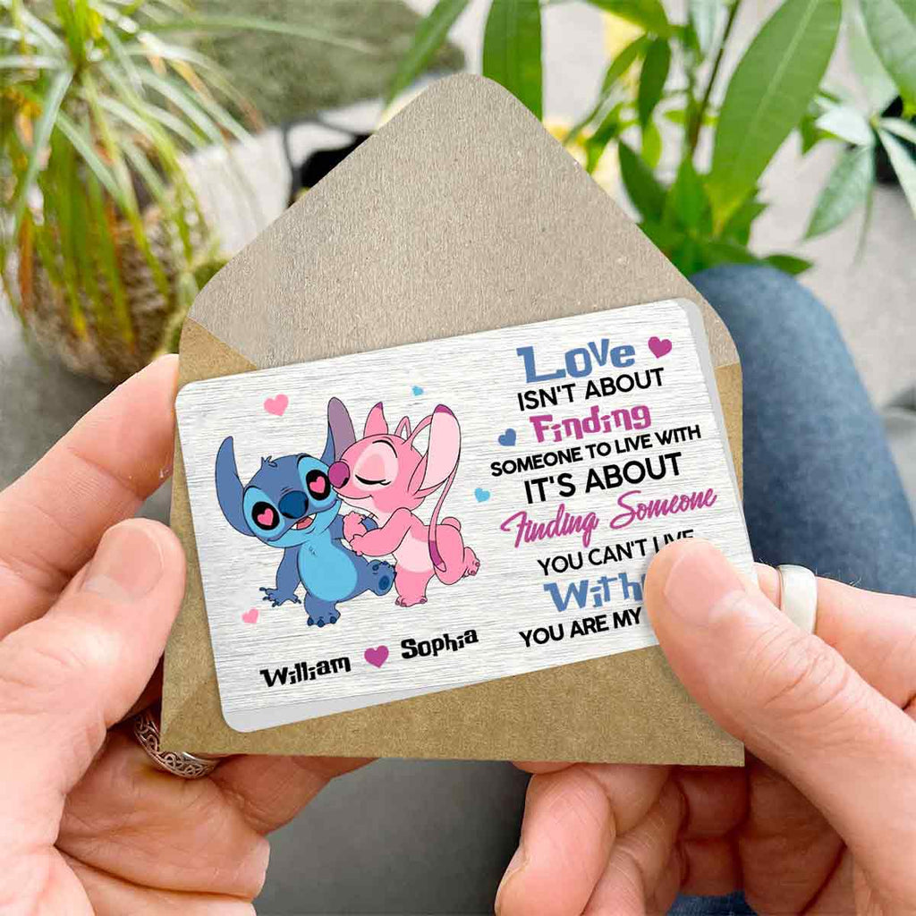 Personalized Couple Wallet Insert Card Custom Love Message Gift Wallet Insert Card GradoCreations