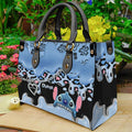 Personalized Leather Handbag with Ohana Design for Mom Leather Handbag GradoCreations