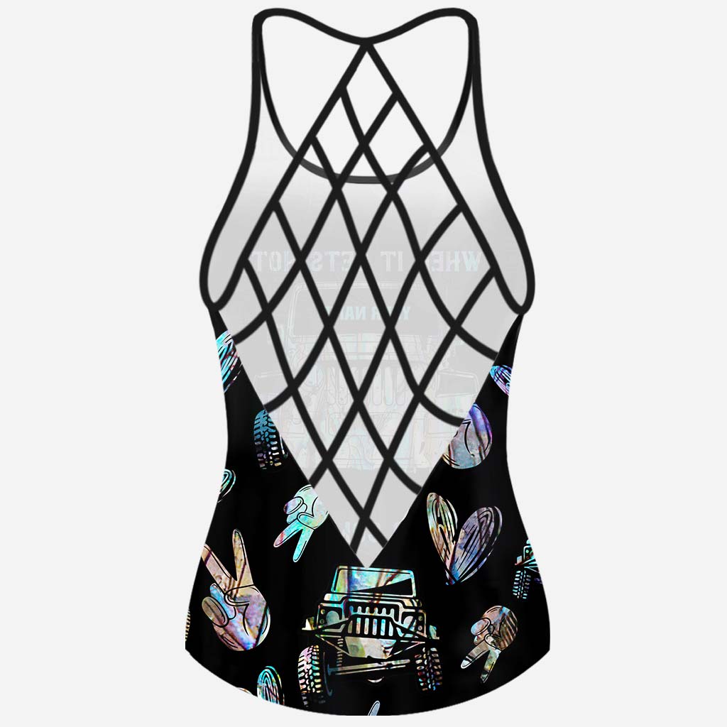 Personalized Women's Cross Tank Top & Shorts Set | Custom Name Gift Cross Tank Top & Women Shorts GradoCreations
