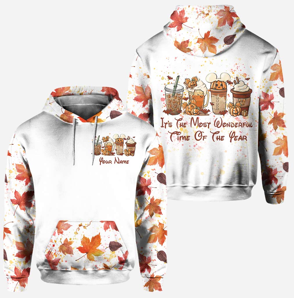 Personalized Fall Hoodie and Leggings Set with Your Name Hoodie & Leggings GradoCreations