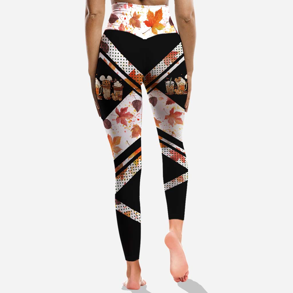 Personalized Fall Hoodie and Leggings Set with Your Name Hoodie & Leggings GradoCreations