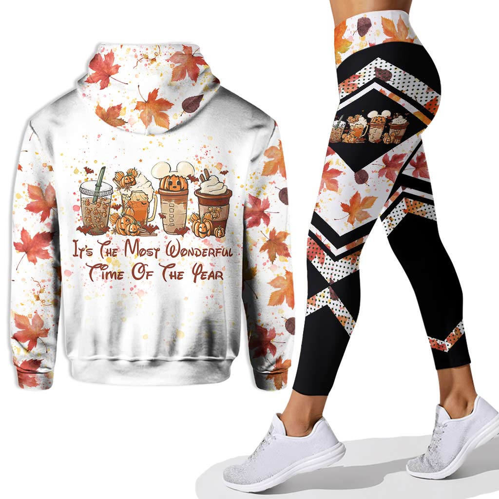 Personalized Fall Hoodie and Leggings Set with Your Name Hoodie & Leggings GradoCreations