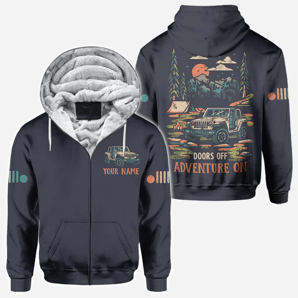 Personalized Adventure Jeep Hoodie All Over Print Custom Name Gift All Over Shirt GradoCreations