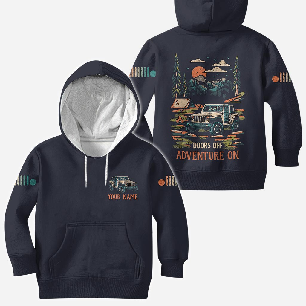 Personalized Adventure Jeep Hoodie All Over Print Custom Name Gift All Over Shirt GradoCreations
