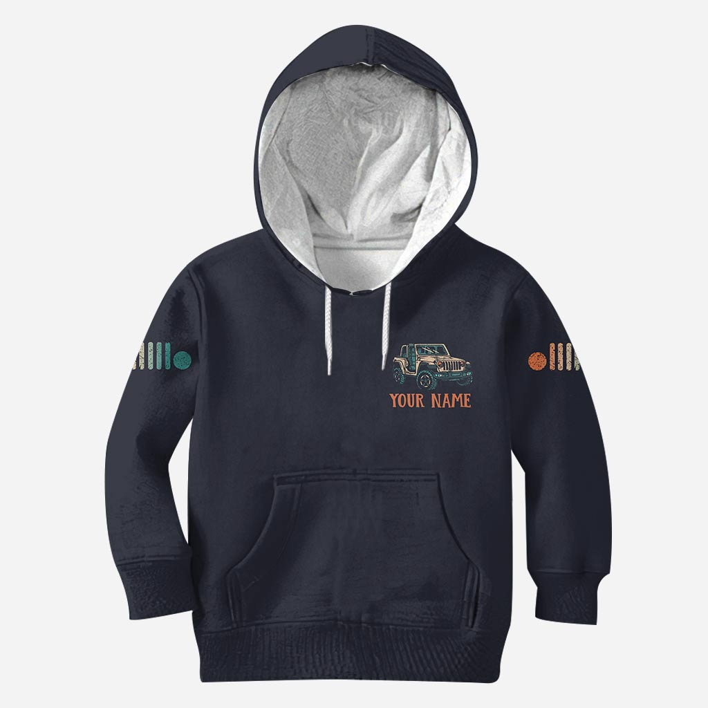 Personalized Adventure Jeep Hoodie All Over Print Custom Name Gift All Over Shirt GradoCreations