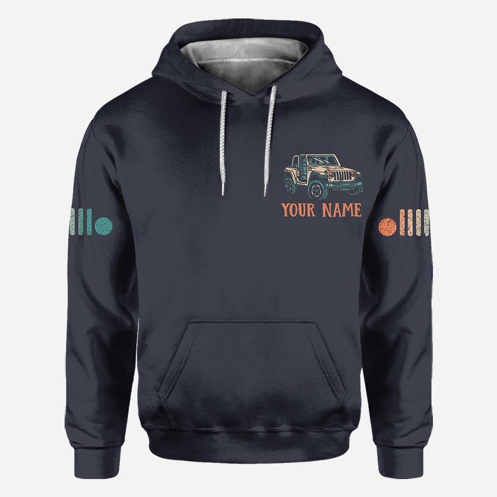 Personalized Adventure Jeep Hoodie All Over Print Custom Name Gift All Over Shirt GradoCreations