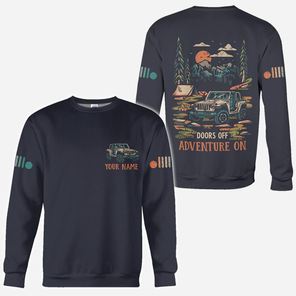 Personalized Adventure Jeep Hoodie All Over Print Custom Name Gift All Over Shirt GradoCreations