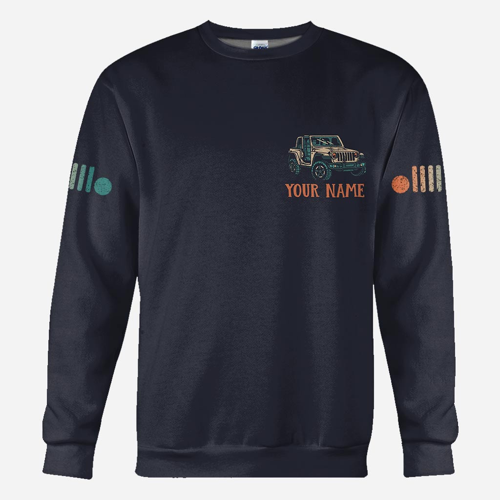 Personalized Adventure Jeep Hoodie All Over Print Custom Name Gift All Over Shirt GradoCreations