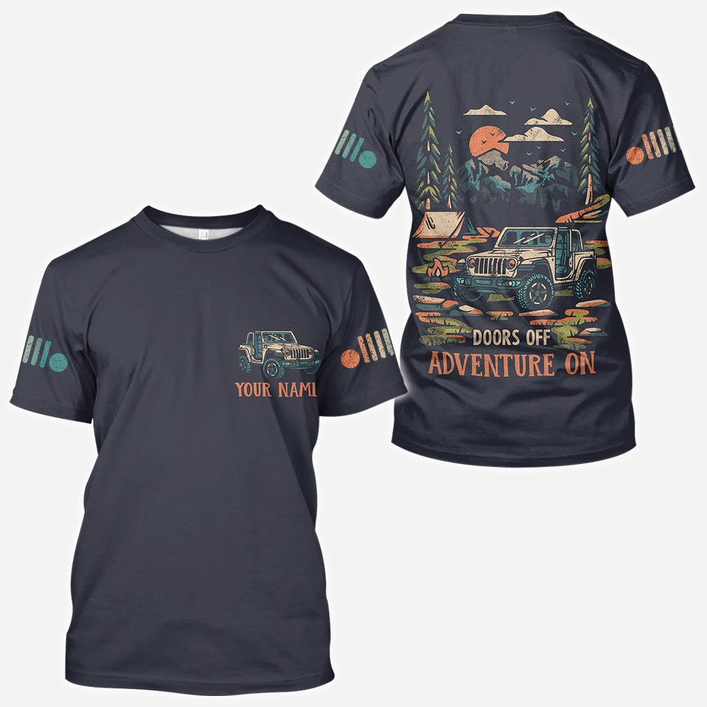 Personalized Adventure Jeep Hoodie All Over Print Custom Name Gift All Over Shirt GradoCreations