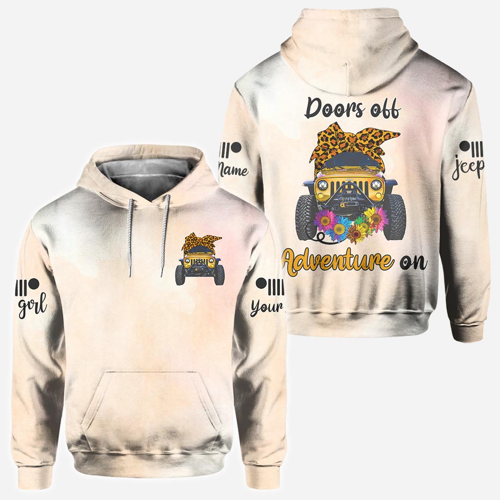 Personalized Adventure Jeep Hoodie Custom Name Gifts All Over Shirt GradoCreations