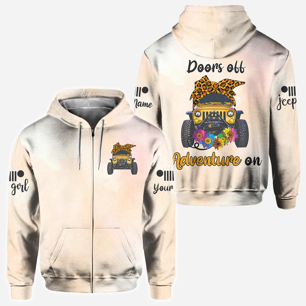 Personalized Adventure Jeep Hoodie Custom Name Gifts All Over Shirt GradoCreations