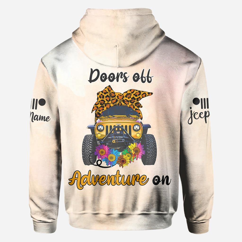 Personalized Adventure Jeep Hoodie Custom Name Gifts All Over Shirt GradoCreations