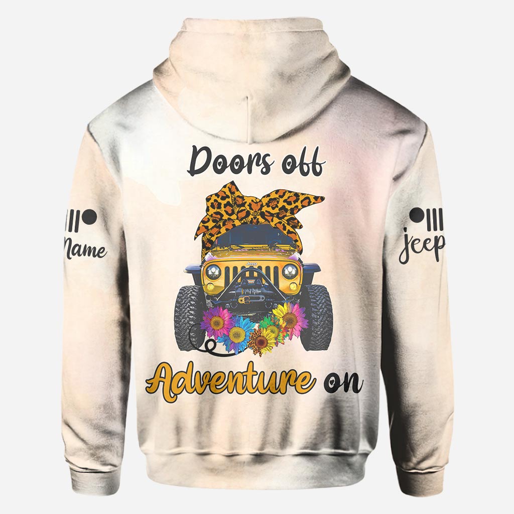 Personalized Adventure Jeep Hoodie Custom Name Gifts All Over Shirt GradoCreations