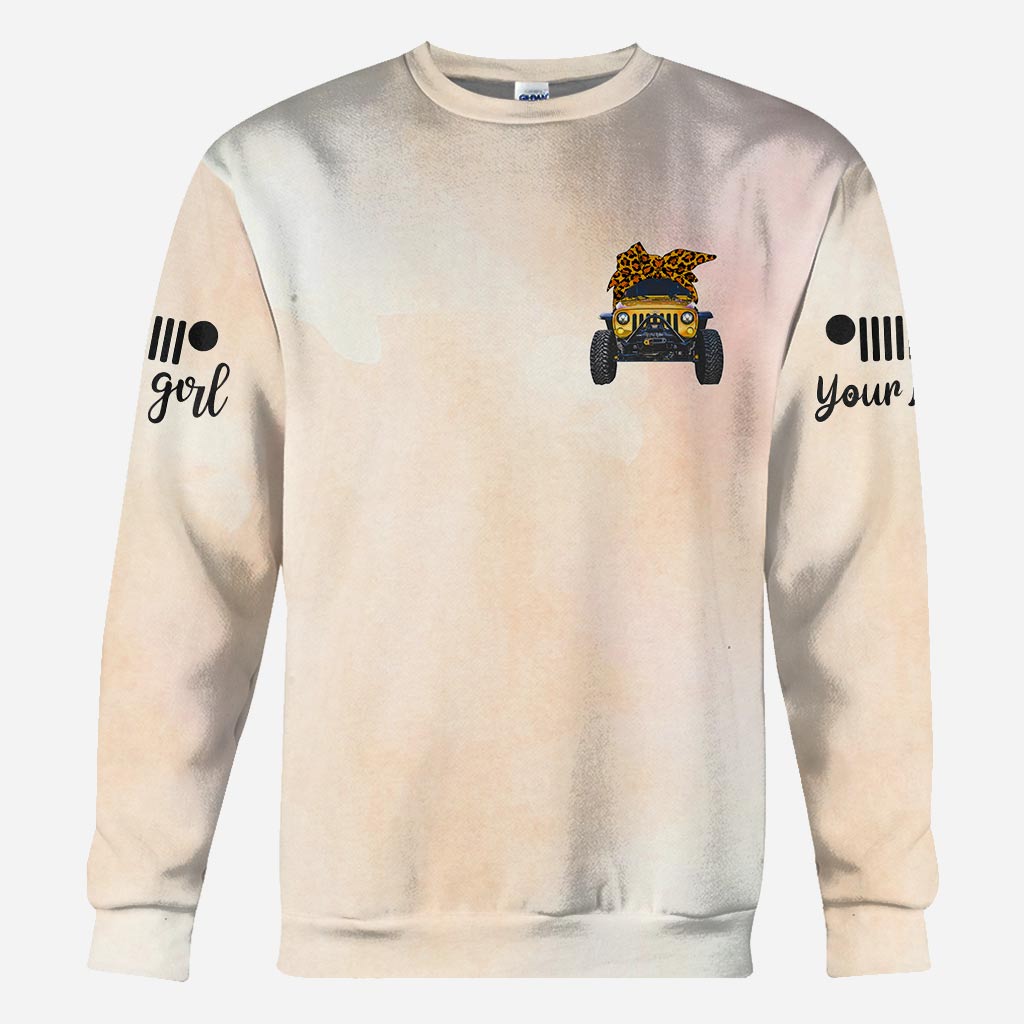 Personalized Adventure Jeep Hoodie Custom Name Gifts All Over Shirt GradoCreations